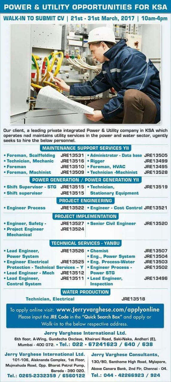 LATEST JOBS IN SAUDI ARABIA