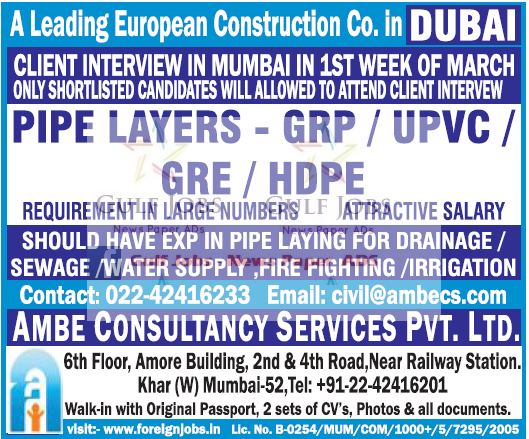 Dubai Job Vacancies 2022
