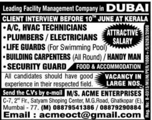 Dubai job