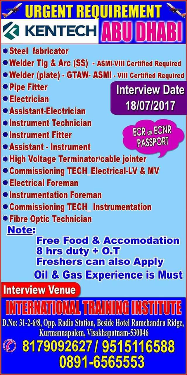 GULF JOBS IN VISAKHAPATNAM