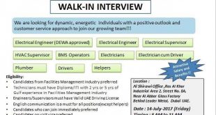 WALK IN INTERVIEW IN DUBAI