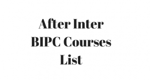 After Inter BIPC Courses 2018