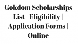 Gokdom Scholarship 2022 Status Karnataka  | Pre | Post
