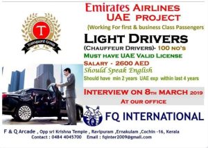 Walk in Interview For Emirates AIRLINES project