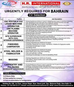 Bahrain Job Vacancies