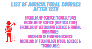 List of Agricultural Courses After 12th