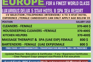 WALK IN INTERVIEW AT MUMBAI FOR EUROPE