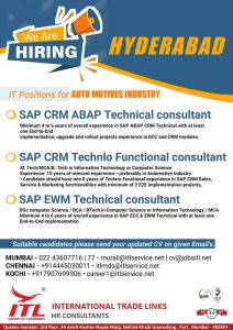 WALK IN INTERVIEW AT MUMBAI FOR HYDERABAD