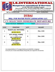 Dubai vacancy