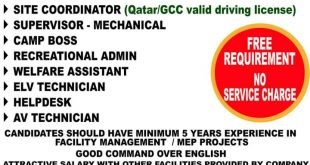 Gulf job vacancy 2022
