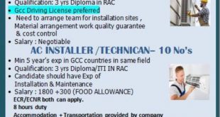 Gulf jobs interview in chennai