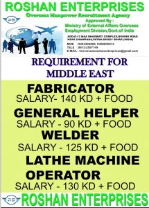 WALK IN INTERVIEW AT CHENNAI FOR MIDDLE EAST