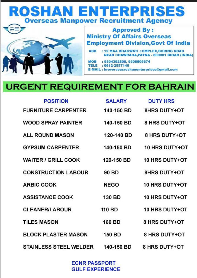 WALK IN INTERVIEW AT CHENNAI FOR BAHRAIN