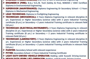 LONG TERM REQUIREMENT FOR KUWAIT