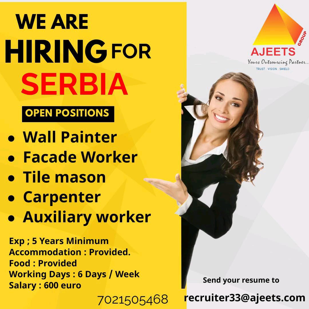 WALK IN INTERVIEW AT MUMBAI FOR SERBIA
