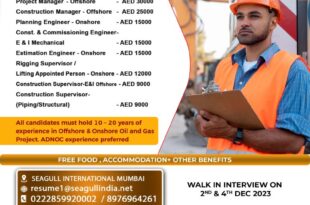 WALK IN INTERVIEW AT MUMBAI FOR ABU DHABI