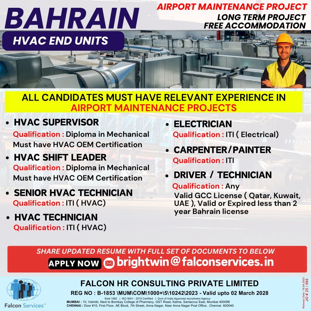 LONG TERM AIRPORT MAINTENANCE PROJECT IN  BAHRAIN 