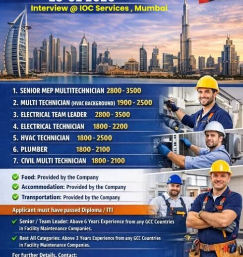 WALKIN INTERVIEW FOR GULF COUNTRIES