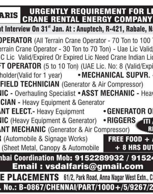 Dubai Job Vacancies