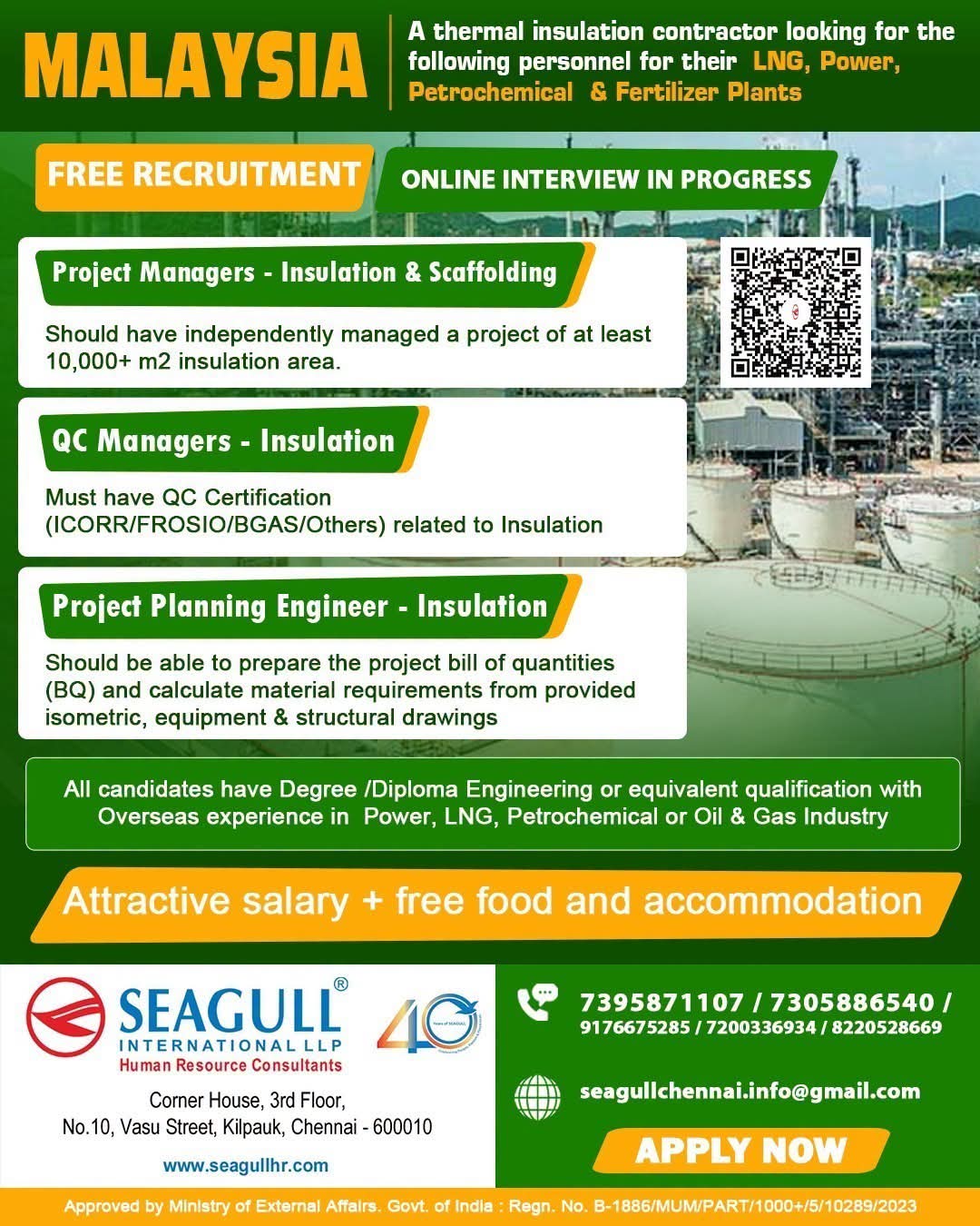 WALK IN INTERVIEW AT MUMBAI FOR MALAYSIA