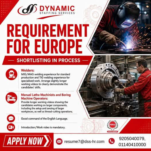 WALK IN INTERVIEW AT MUMBAI FOR EUROPE